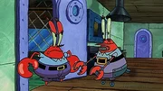L-R: Mr. Krabs, Robot Krabs
