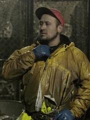 Saga Deck Boss Joe Gomez zips his rain jacket up, ready for bigger weather.