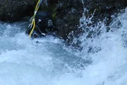 Gold Rush: White Water. Dustin Hurt battles torrent of white water.