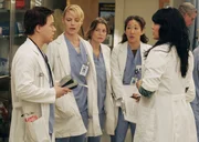 Sind genervt von einer Triage-Übung: (v.l.n.r.) George (T.R. Knight), Izzie (Katherine Heigl), Meredith (Ellen Pompeo), Cristina (Sandra Oh) und Callie (Sara Ramirez) ... Sind genervt von einer Triage-Übung: (v.l.n.r.) George (T.R. Knight), Izzie (Katherine Heigl), Meredith (Ellen Pompeo), Cristina (Sandra Oh) und Callie (Sara Ramirez) ...