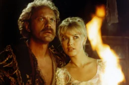 Der Landstreicher Griffig (Uwe Ochsenknecht) will der Prinzessin Blanka (Tina Ruland) bei der Suche nach dem gestohlenen Zauberbeutel helfen. Weiteres Bildmaterial finden Sie unter www.br-foto.de.