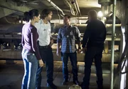 Special Agent Kensi Blye (Daniela Ruah), LAPD Liaison Marty Deeks (Eric Christian Olsen), Special Agent G. Callen (Chris O'Donnell) and Special Agent Sam Hanna (LL COOL J).