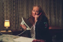 Auf der Suche nach einer Einnahmequelle schaut sich Therese den Arbeitsplatz der Telefonsex-Anbieterin "Chantal" (Ulrike Bliefert) an - aber das ist nix f&uuml;r Tres-chen ...