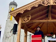 Ministerpräsident Markus Söder (CSU) spricht am 12.10.2025 beim Colomansritt in Schwangau.