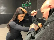 Jennifer Iglesias beim Kurs „Run, Hide, Fight“.