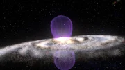 Zwei riesengroße Gammastrahlen-Blasen ragen senkrecht aus dem Zentrum unserer Galaxis hinaus. Wie sind sie entstanden?