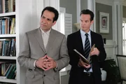 Man" -- Pictured: (l-r) Tony Shalhoub as Adrian Monk, Jason Gray-Stanford as Lieutenant Randall Disher -- USA Network Photo: Carin Baer