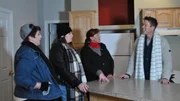David Bromstad talks to winners in the kitchen of the hero house David Bromstad talks to winners in the kitchen of the hero house