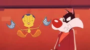 v.li.: Tweety Bird, Sylvester