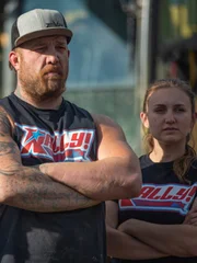 L-R: Rick Ness und Morgan Lauren