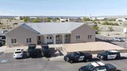 Exterior of the Rio Arriba County Sheriff's Office, New Mexico.