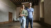 Ian Figueira and Daphne Reckert stood together in the Chateau room they are renovating into a bedroom, as seen on Castle Impossible, Season 1. Ian Figueira and Daphne Reckert stood together in the Chateau room they are renovating into a bedroom, as seen on Castle Impossible, Season 1.