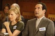 Pictured: (l-r) Natalie Teeger (Traylor Howard), Adrian Monk (Tony Shalhoub)