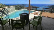 Exterior, Pool and Deck of Surfside property in St John, USVI. As seen on HGTV's Caribbean Life