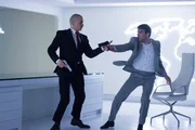 L - R: Agent 47 (Rupert Friend), John Smith (Zachary Quinto)