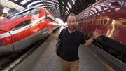 Frecciarossa 1000 oder Italo EVO? Teddy Wilson muss sich nicht entscheiden. Er f&auml;hrt einfach mit beiden Hochgeschwindigkeitsz&uuml;gen durch Italien.