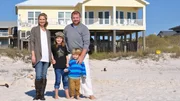 The winners entire mediate family pose together on the beach outside of their new dream home, as seen on My Lottery Dream Home. The winners entire mediate family pose together on the beach outside of their new dream home, as seen on My Lottery Dream Home.