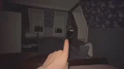A paranormal investigator spots a shadow figure in a mirror in the bedroom of a house in upstate New York