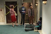 L-R: Mary Cooper (Laurie Metcalf), Sheldon Cooper (Jim Parsons), Leonard Hofstadter (Johnny Galecki), Rajesh Koothrappali (Kunal Nayyar). L-R: Mary Cooper (Laurie Metcalf), Sheldon Cooper (Jim Parsons), Leonard Hofstadter (Johnny Galecki), Rajesh Koothrappali (Kunal Nayyar).