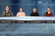 Die Kandidat:innen (v.l.n.r.): Sebastian Loutchan, Karen Sarrazin, Alexander Sorgalla und Alissa Scheunemann.