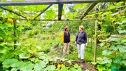 In Ruths (rechts) Garten wachsen viele heimische Obst- und Gemüsesorten. (Ruth Mahla)