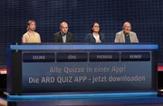 die Kandidat:innen (v.l.n.r. am Panel): Celina Dienstag, J&ouml;rg Hoffmann, Patricia Ginetto und Reiner Schreiber.