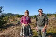 Moderatorin Sonja Weissensteiner und Ivan Plasinger im Naturpark Trudner Horn.