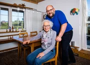 Mischa Sutter mit seiner Mutter Heidi Sutter Mischa Sutter mit seiner Mutter Heidi Sutter