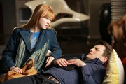 L-R: Alexis Castle (Molly C. Quinn), Richard Castle (Nathan Fillion)