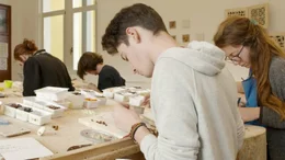 Mosaik-Schule in Spilimbergo, Italien.