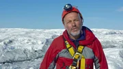 Der Glaziologe Alun Hubbard ist in eine ausgetrocknete Gletschermühle hinabgestiegen, um zu erforschen, wohin das gesamte Schmelzwasser fließt.