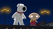Brian Griffin (l.); Stewie Griffin (r.) Brian Griffin (l.); Stewie Griffin (r.)
