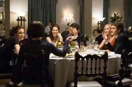 Allegra (Maggie Grace), Prudie Drummond (Emily Blunt, with back), Sylvia (Amy Brenneman), Daniel (Jimmy Smits), Jocelyn (Maria Bello), Grigg (Hugh Dancy)