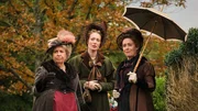 L-R: Lady Denham (Anne Reid), Lydia Montrose (Alice Orr-Ewing) und Lady Montrose (Emma Fielding)
