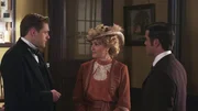 L-R: Winston Churchill (Thomas Howes), Julia Ogden (Helene Joy), William Murdoch (Yannick Bisson)
