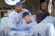 Larry Jennings, der Vorstandchef am Seattle Grace Hospital, wurde nach einer Amazonasreise mit einem unangenehmen Problem eingeliefert. Webber (James Pickens Jr., l.), Dr. Fischer (Stewart Skelton, M.) und Burke (Isaiah Washington, r.) kümmern sich um ihn ... Larry Jennings, der Vorstandchef am Seattle Grace Hospital, wurde nach einer Amazonasreise mit einem unangenehmen Problem eingeliefert. Webber (James Pickens Jr., l.), Dr. Fischer (Stewart Skelton, M.) und Burke (Isaiah Washington, r.) kümmern sich um ihn ...