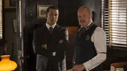 Detective William Murdoch(Yannick Bisson, l), Thomas Brackenreid (Thomas Craig, r).