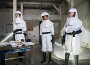 (v.l.n.r.) Marty Deeks (Eric Christian Olsen); Kensi Blye (Daniela Ruah); Colonel Sandra Kaufman (Lesley Fera)