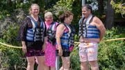 Misty Wentworth, Chris Combs, Brittany Combs, and Amanda Halterman preparing to swim. Misty Wentworth, Chris Combs, Brittany Combs, and Amanda Halterman preparing to swim.