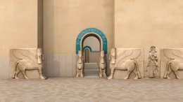 Gefl&uuml;gelte Stiere, genannt Lamassu, wachten einst vor den assyrischen Pal&auml;sten.