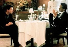 ARD THE GAME - DAS GESCHENK SEINES LEBENS (the game), USA 1997, Regie David Fincher, am Samstag (30.04.11) um 01:45 Uhr im Ersten. Conrad (Sean Penn, li.) macht seinem Bruder Nicholas (Michael Douglas) ein Geschenk, das er nicht ablehnen kann.