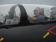 Bobby is ready for take-off.