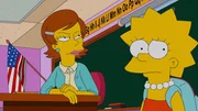 Lisa (r.) leidet in der Schule. Da Miss Hoover wegen einer schweren Depression vom Dienst befreit ist, erhält sie eine Vertretungslehrerin (l.), die sie - anders als alle übrigen Lehrer - tatsächlich nicht leiden kann ... Lisa (r.) leidet in der Schule. Da Miss Hoover wegen einer schweren Depression vom Dienst befreit ist, erhält sie eine Vertretungslehrerin (l.), die sie - anders als alle übrigen Lehrer - tatsächlich nicht leiden kann ...