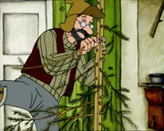 Pettersson bastelt einen Weihnachtsbaum. Pettersson bastelt einen Weihnachtsbaum.