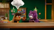 MiWau versucht mithilfe ihres "Muh-Puh-POW!"-Programms Moppis Wut zu dämpfen. MiWau versucht mithilfe ihres "Muh-Puh-POW!"-Programms Moppis Wut zu dämpfen.
