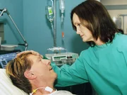 Hagen Vogel (Theo Maalek) kommt kurzzeitig zu Bewußtsein und kann nun selbst seiner Geliebten Diana Schulten (Barbara Schnitzler) seinen Willen äußern, die über Leben oder Tod entscheidet...