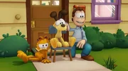 Garfield, der gefräßige, faule Kater, der am liebsten gelangweilt vor dem Fernseher sitzt oder sich eine Extraportion Lasagne einverleibt, lebt noch immer im Hause von Jon Arbuckle mit seinem Hundefreund Odie.