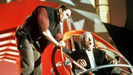 Ben Richards (Arnold Schwarzenegger) und Damon Killian (Richard Dawson, re.)