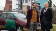 Guilt – Keiner ist schuld Staffel 2 Folge 1 Zwei ungleiche Partner: Emun Elliott als Kenny Burns, Mark Bonnar als Max McCall Guilt – Keiner ist schuld Staffel 2 Folge 1 Zwei ungleiche Partner: Emun Elliott als Kenny Burns, Mark Bonnar als Max McCall