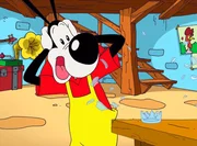 "Fix & Foxi", "Rattenjagd / Salamitaktik / Schwerkraft futsch / Holde Sch&ouml;nheit." RattenjagdOma Eusebia hasst Ratten. Bl&ouml;d, dass es sich eine in ihrer K&uuml;che gem&uuml;tlich gemacht hat. Als Fix und Foxi ihr helfen das Vieh lozuwerden, erleben sie eine &Uuml;berraschung und haben ein neues Haustier. Jetzt m&uuml;ssen sie nur noch Onkel Fax rumkriegen.SalamitaktikLupo im Gl&uuml;ck. Er hat im Lotto gewonnen. Alles w&auml;re perfekt, wenn er den Lottoschein nicht auf sein Sandwich gelegt h&auml;tte, das ihm dann auch noch ein kleiner Hund klaut. Jetzt m&uuml;ssen Fix und Foxi ran.Schwerkraft futschProfessor Knox experimentiert mit der Schwerkraft und hebt dabei aus Versehen selbst vom Boden ab. V&ouml;llig schwerelos h&auml;ngt er unter der Decke und auch sonst scheint er nicht ganz in Ordnung zu sein - er hat eine Latainattacke. Fix und Foxi m&uuml;ssen ihn irgendwie wieder auf den Boden holen.Holde Sch&ouml;nheitMama ist an der Reihe, die Klatschweiber der Frauengruppe zu bewirten. Papa wollte schon immer mal wissen, was die Frauen so alles reden, wenn keine M&auml;nner dabei sind. Er schleiht sich als holde Sch&ouml;nheit in weiblicher Verkleidung in die Runde ein. Aber die Kinder entbl&ouml;&szlig;en sein wahres Gesicht.